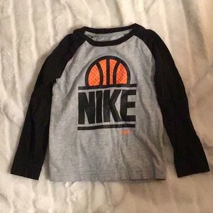 Black and grey boys Nike long sleeve